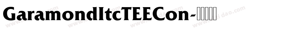 GaramondItcTEECon字体转换