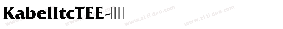 KabelItcTEE字体转换