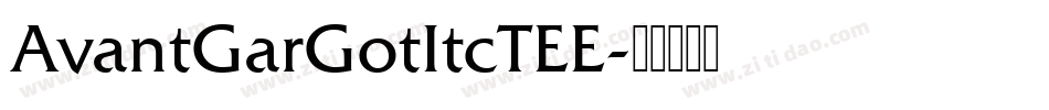 AvantGarGotItcTEE字体转换