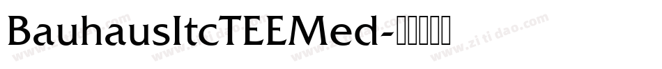 BauhausItcTEEMed字体转换