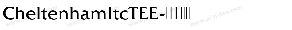 CheltenhamItcTEE字体转换