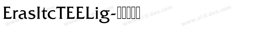 ErasItcTEELig字体转换