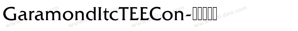 GaramondItcTEECon字体转换