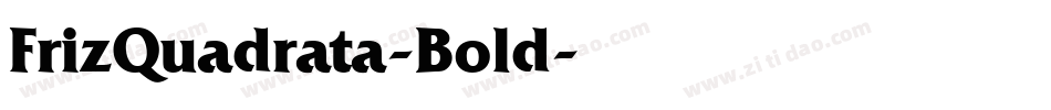 FrizQuadrata-Bold字体转换