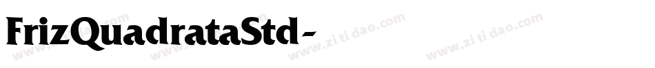 FrizQuadrataStd字体转换