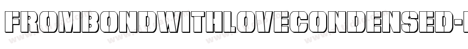 FromBondWithLoveCondensed-pYKD字体转换