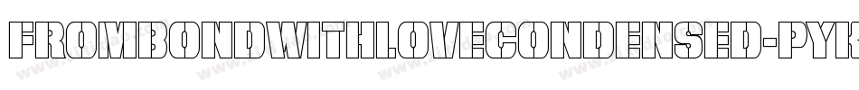 FromBondWithLoveCondensed-pYKD字体转换