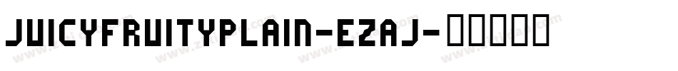 JuicyFruityPlain-EzAj字体转换