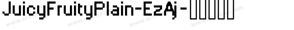 JuicyFruityPlain-EzAj字体转换