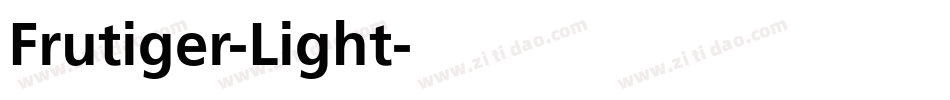 Frutiger-Light字体转换