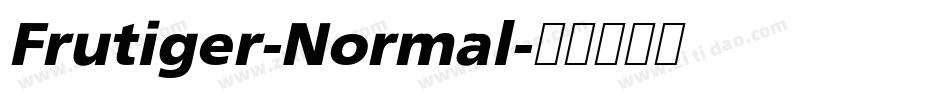 Frutiger-Normal字体转换