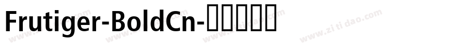 Frutiger-BoldCn字体转换