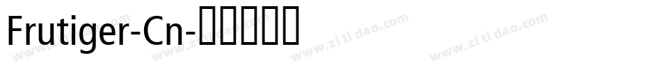 Frutiger-Cn字体转换