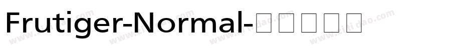 Frutiger-Normal字体转换