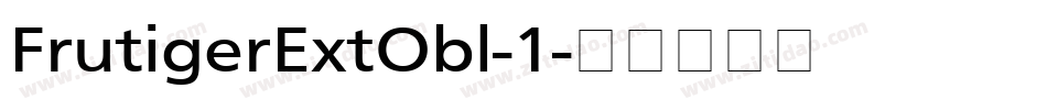 FrutigerExtObl-1字体转换