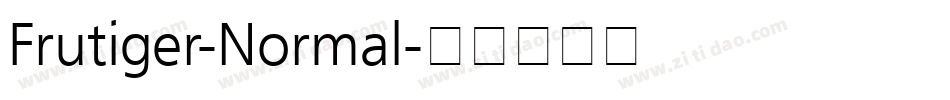 Frutiger-Normal字体转换