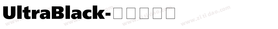 UltraBlack字体转换