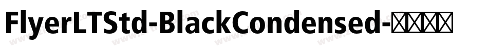 FlyerLTStd-BlackCondensed字体转换