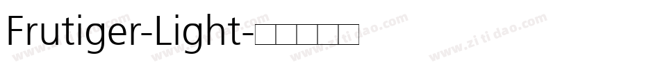 Frutiger-Light字体转换