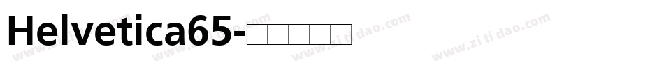 Helvetica65字体转换