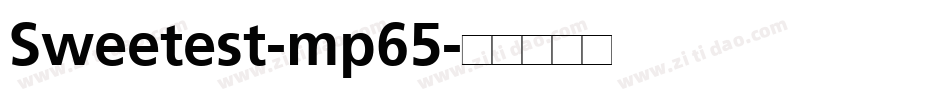 Sweetest-mp65字体转换