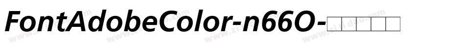 FontAdobeColor-n66O字体转换