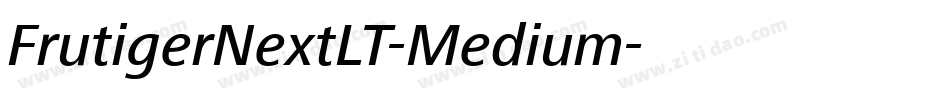 FrutigerNextLT-Medium字体转换