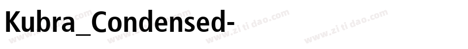 Kubra_Condensed字体转换
