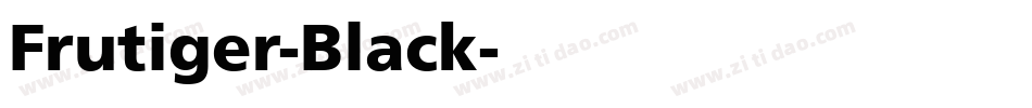 Frutiger-Black字体转换
