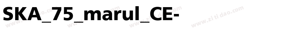 SKA_75_marul_CE字体转换