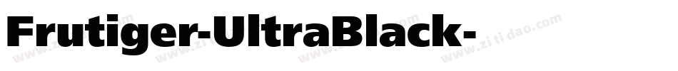 Frutiger-UltraBlack字体转换