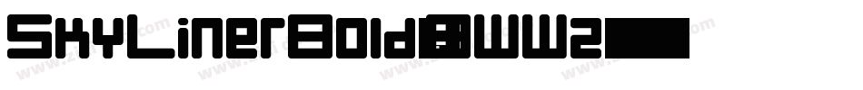 SkyLinerBold-BWWz8字体转换