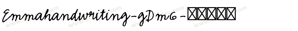 Emmahandwriting-gDm6字体转换
