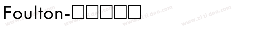 Foulton字体转换