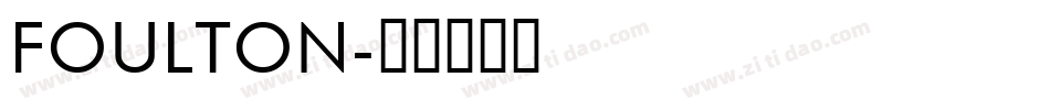 Foulton字体转换