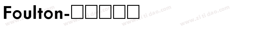 Foulton字体转换