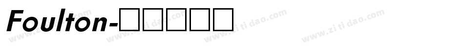 Foulton字体转换