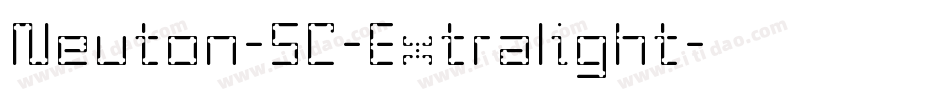 Neuton-SC-Extralight字体转换