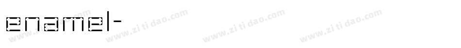 enamel字体转换