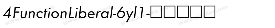 4FunctionLiberal-6yl1字体转换