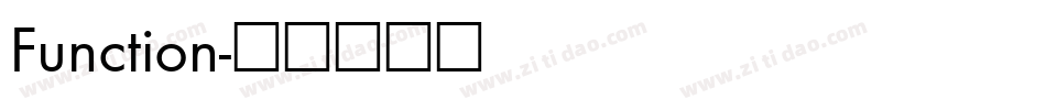 Function字体转换