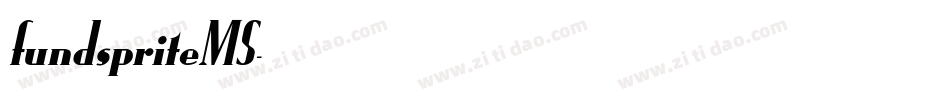 fundspriteMS字体转换
