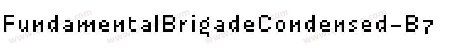 FundamentalBrigadeCondensed-B7gn字体转换