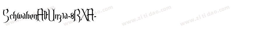 SchwabenAltUnz1a-8RXA字体转换