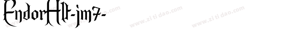 EndorAlt-jm7字体转换