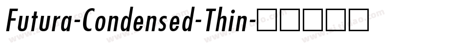 Futura-Condensed-Thin字体转换
