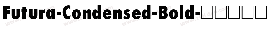 Futura-Condensed-Bold字体转换