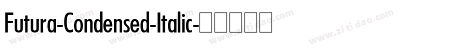 Futura-Condensed-Italic字体转换