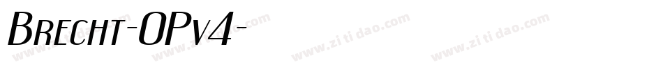Brecht-0Pv4字体转换