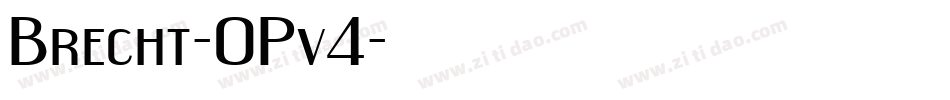 Brecht-0Pv4字体转换